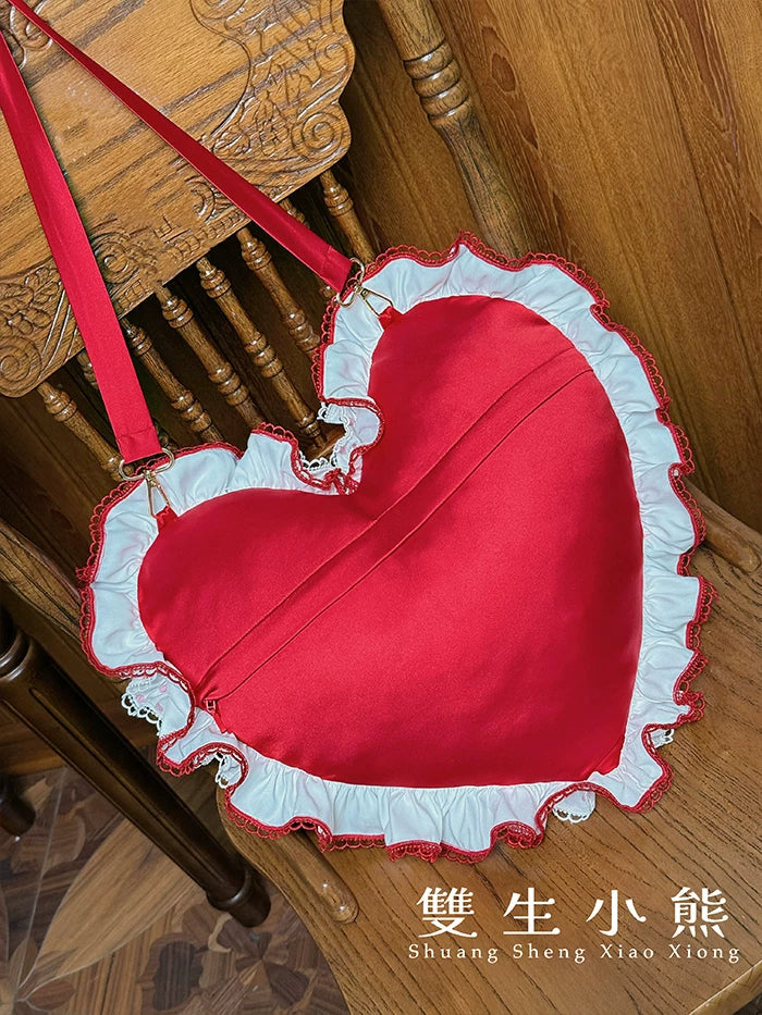 Bite The Cake - Sweet Lolita Accessories, Red & White Polka Dots - image 13