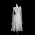 Divine - Elegant Greek Mythology Style Lolita JSK Irregular Hem White JSK Dress - image 1