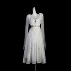 Divine - Elegant Greek Mythology Style Lolita JSK Irregular Hem White JSK Dress - image 1