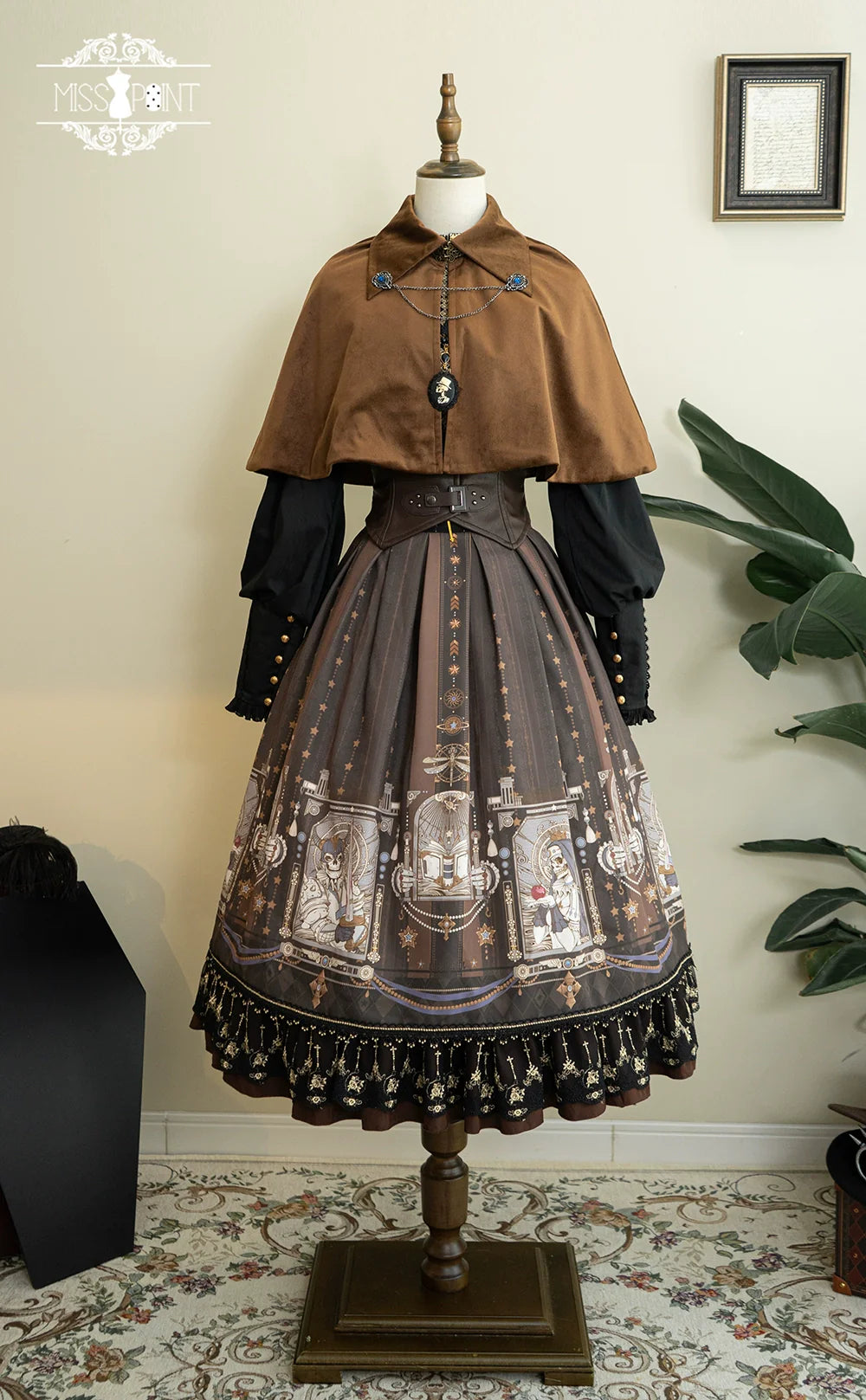 Demon Hunting Notes - Fishbone Gothic Lolita Skirt - image 52