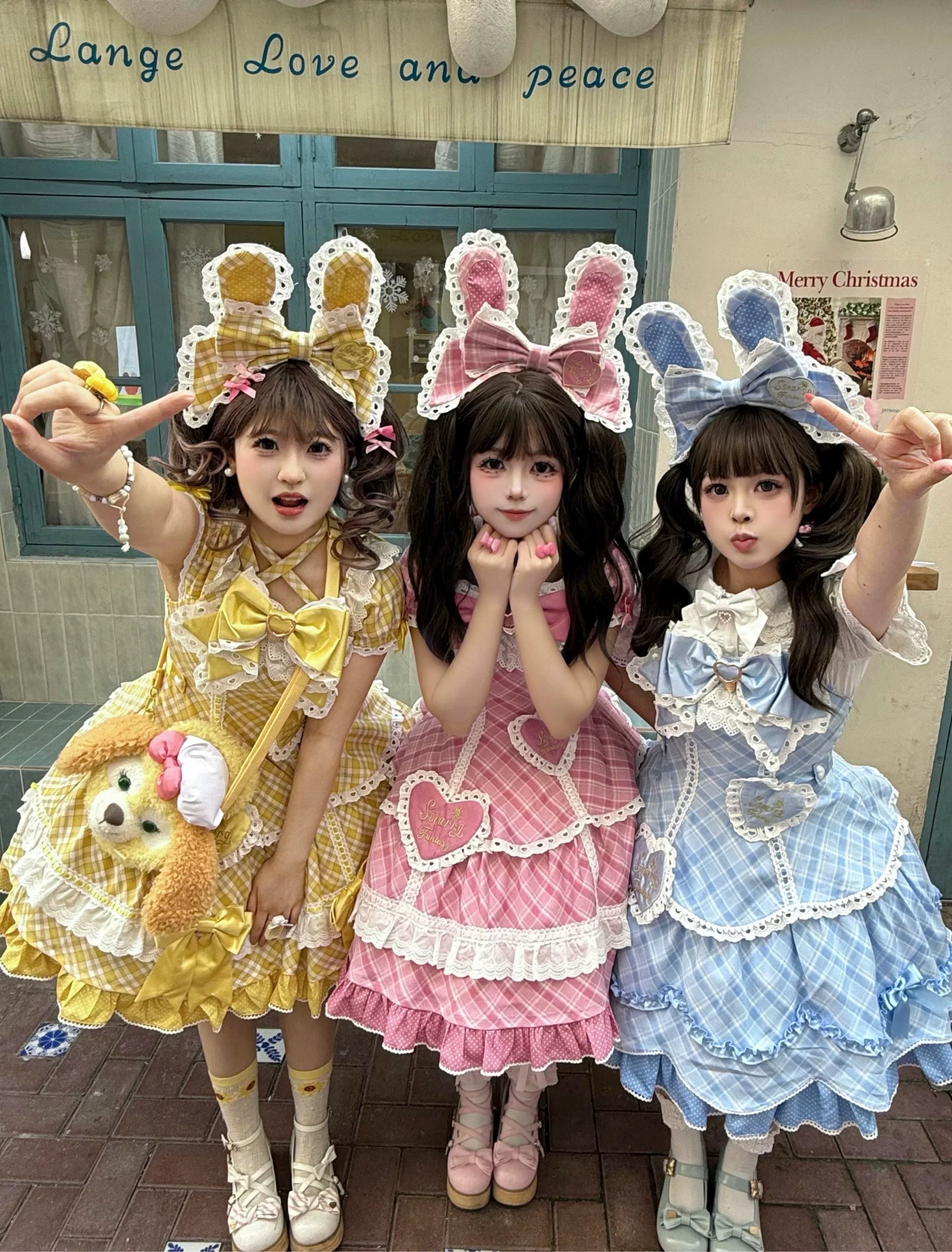 Shibuya Honey - Plus Size Sweet Lolita Plaid OP & JSK Dress - image 8