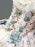 Antique Gem Fragrance Lolita Green JSK Dress Set - image 7
