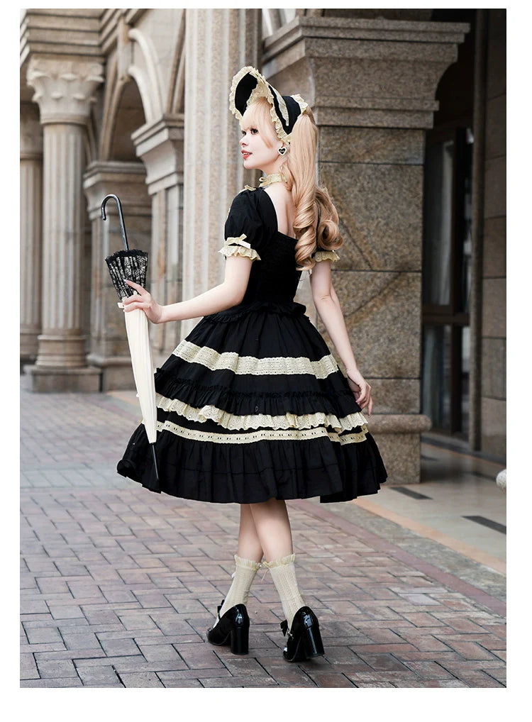 Chapter Seven - Spring Cotton Lolita OP Dress Doll-Like Dress - image 7