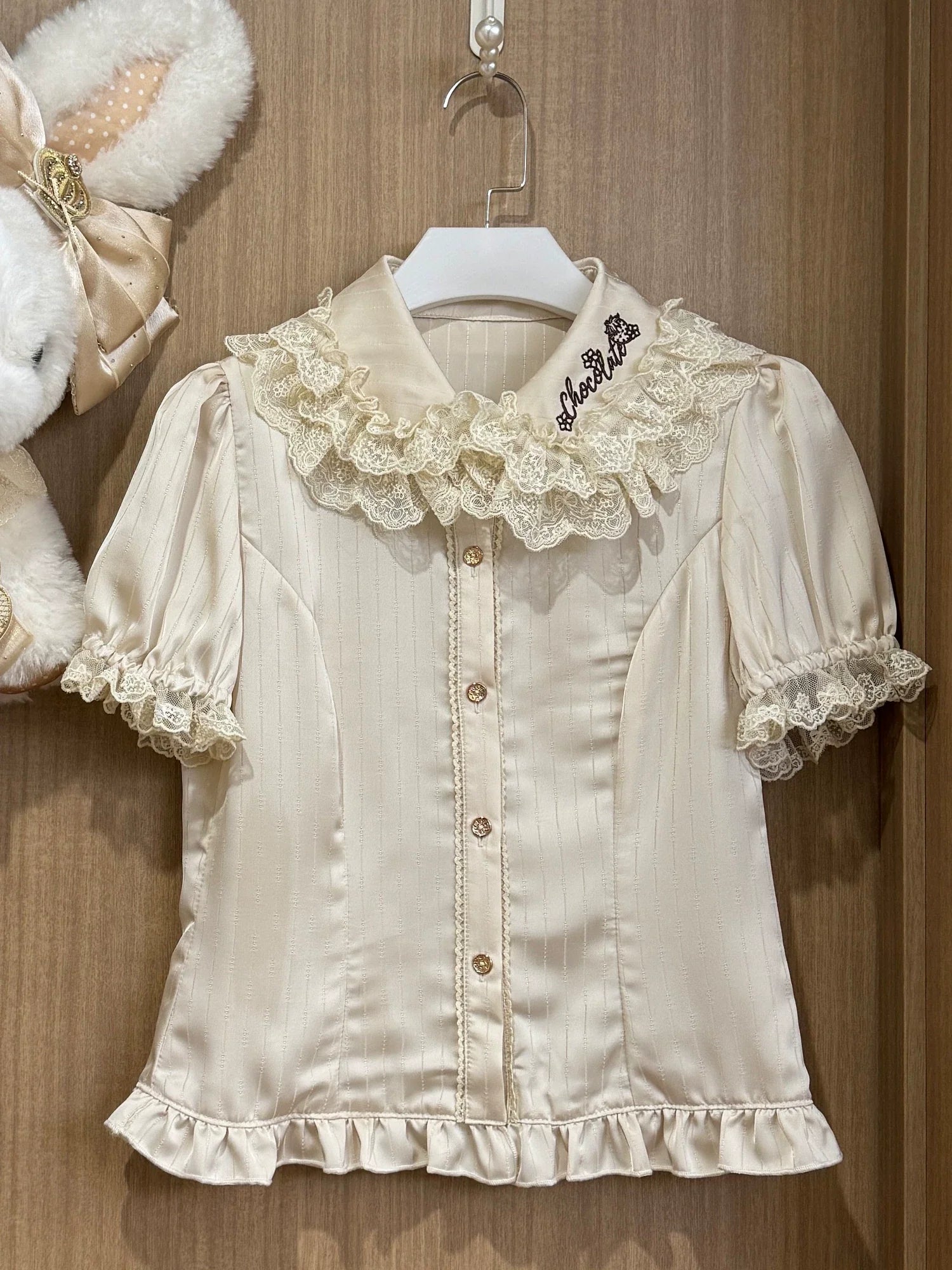 Strawberry Chocolate Lovers Sweet Lolita Embroidered Dress - image 18