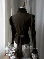Embroidered Classic Lolita OP Dress, Lace Trim Shirt and Accessories - image 25
