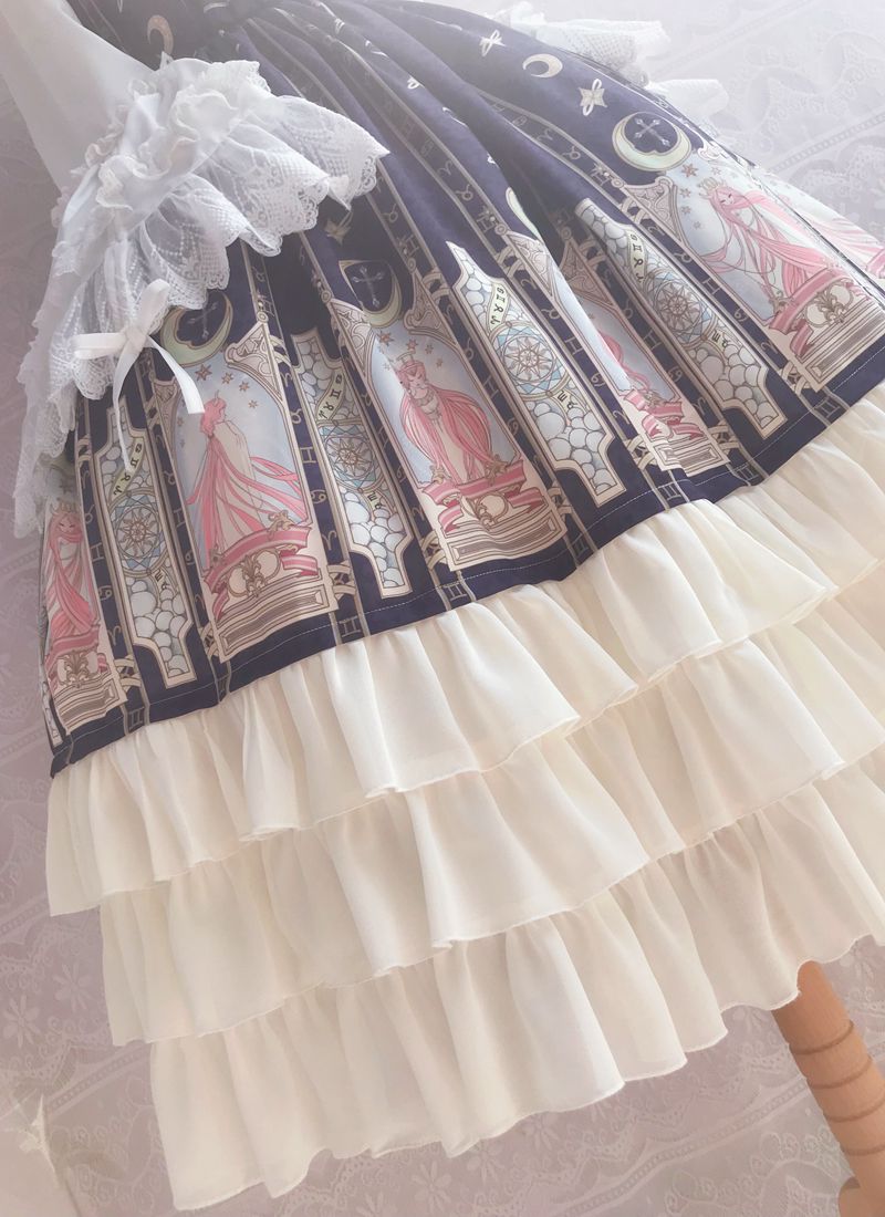 Constellation Printing Chiffon Lolita JSK Dress - image 18