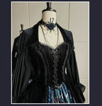 Night Traveler - Classic Gothic Lolita Dress with Stained Glass Window Print - image 8