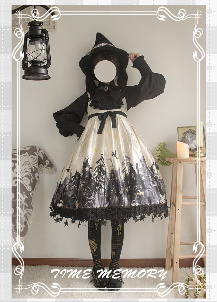 Elegant Lolita Slim Fit Mutton Sleeve Blouse - image 8