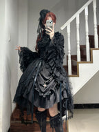 Eternal Taboo - Gothic Lolita Dress with Princess Sleeve Shirt - image 5