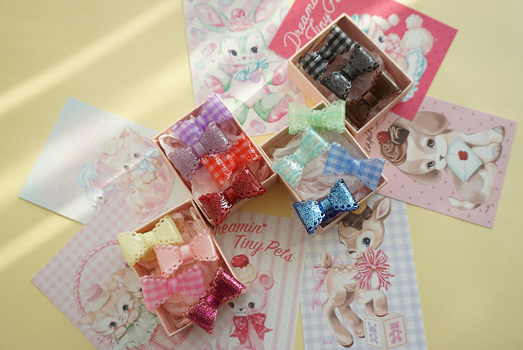 Sweet Lolita Bow Ring and Necklace - image 7