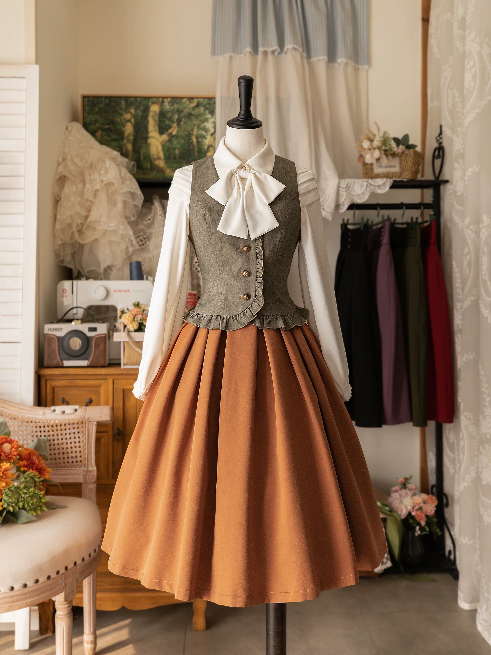 Forest Basket - Elegant Lolita Pleated SK - image 18