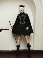 Nightfall - Ouji Lolita Outfit, Bat Wing Shaped Cape - image 1