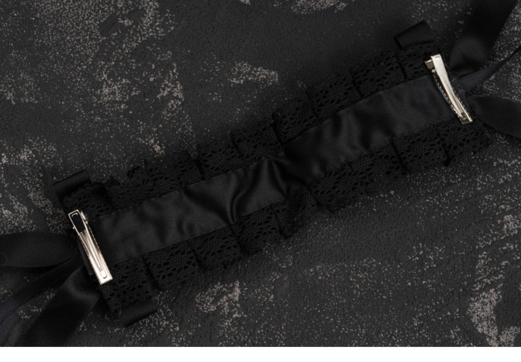 Gothic Handmade Black Rose Hairband - image 11