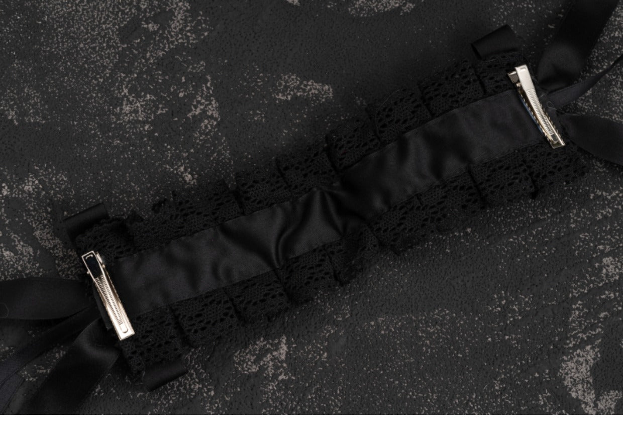 Gothic Handmade Black Rose Hairband - image 11