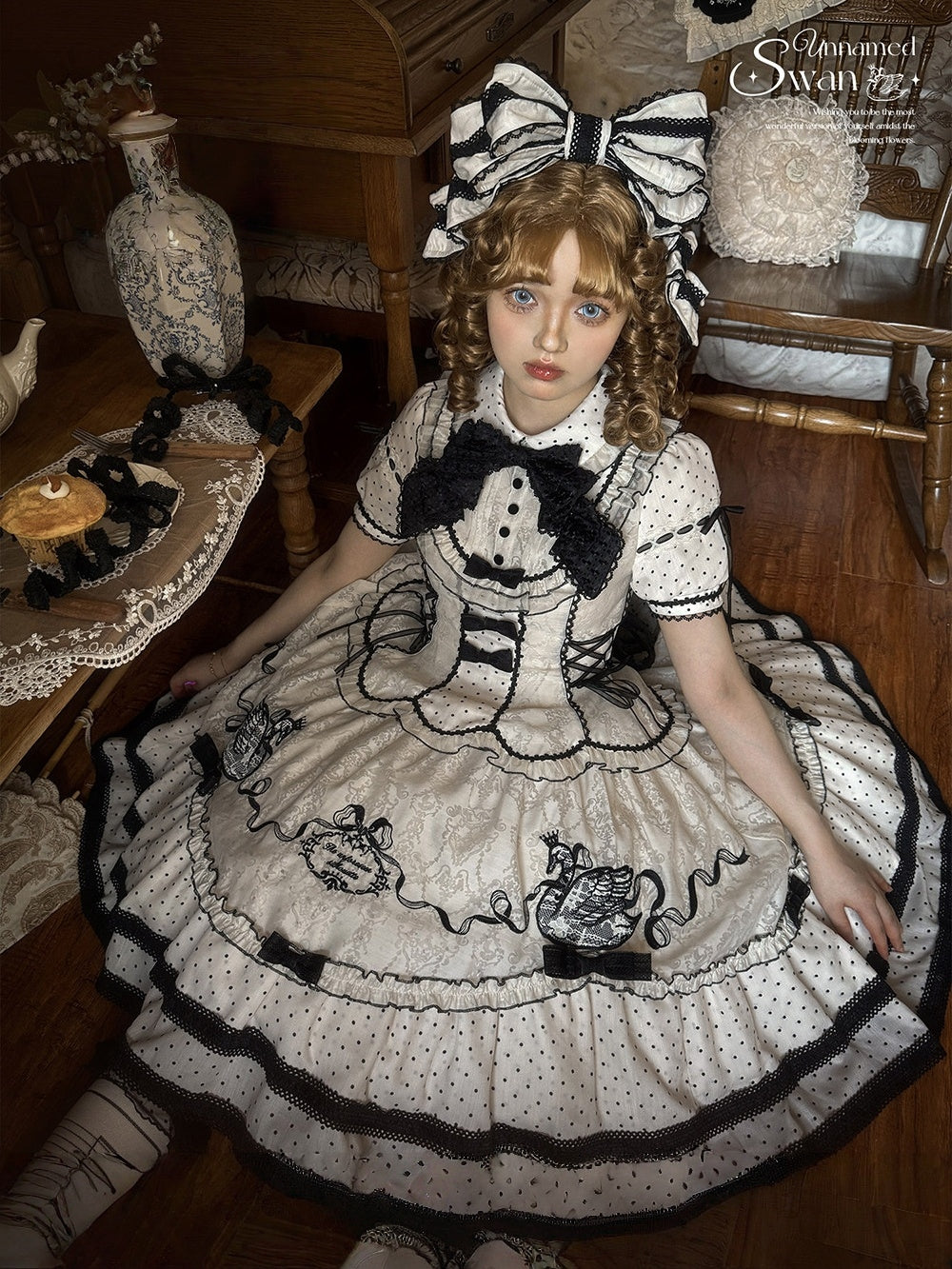Unnamed Swan Classic Lolita OP Dress Set - image 11