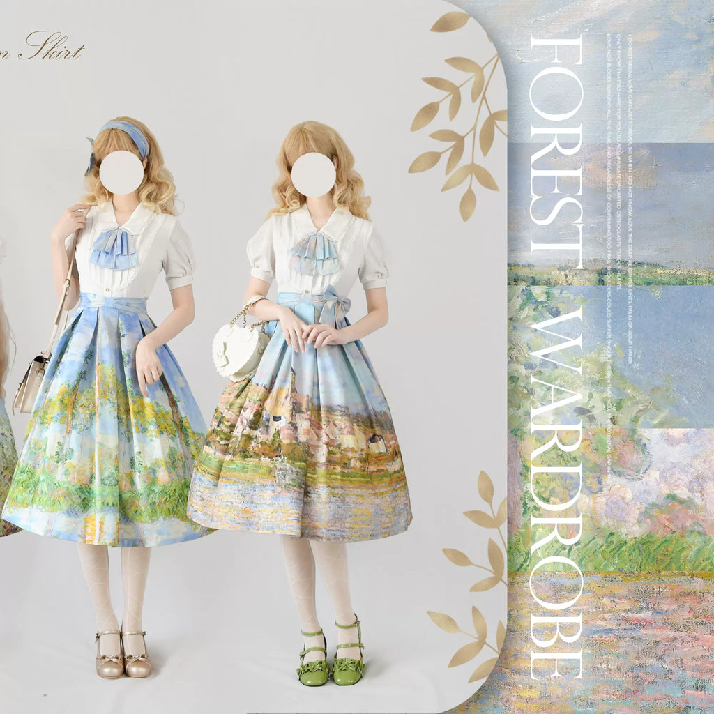 Monet Oil Painting - Retro Classic Lolita SK - image 19