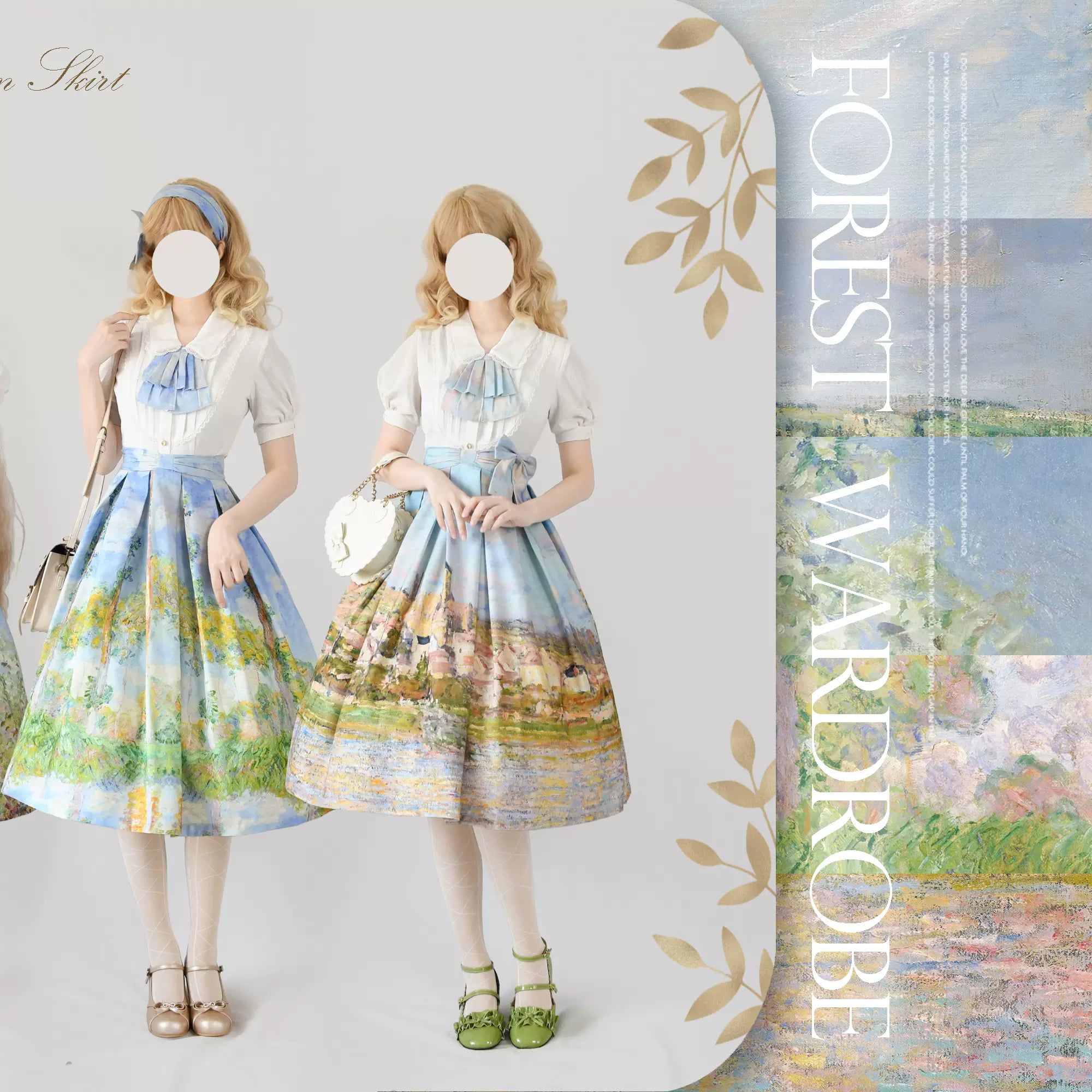 Monet Oil Painting - Retro Classic Lolita SK - image 19