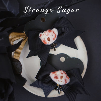 Strange Sugar Gothic Skull Bat Hairclip Collection - image 3