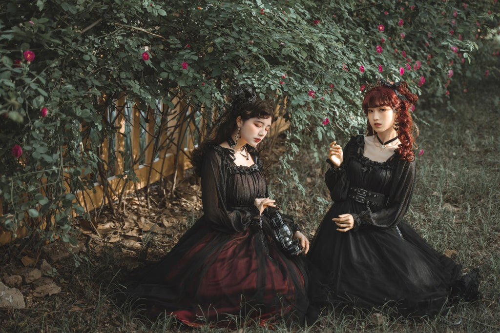 The Girl Assassin - Halloween Gothic Lolita Irregularly Hemline Dress - image 7