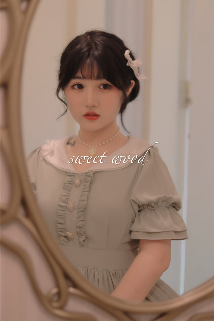 Plus Size Vintage Lolita OP Dress - image 13
