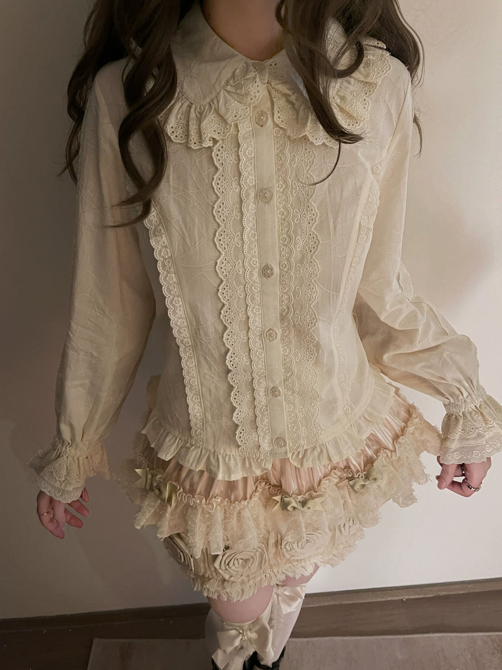 Lily - Kawaii Lolita Blouse Soft Girl Bubble Puff Sleeve - image 11