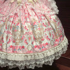 Rose Garden Prelude - Sweet Lolita OP Dress, Floral Printed - image 22