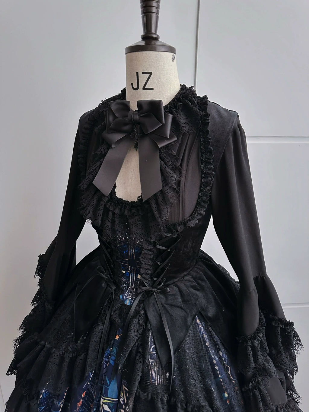 Night Traveler - Classic Gothic Lolita Dress with Stained Glass Window Print - image 14