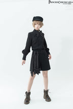 ShenYao - Ouji Vintage Lolita Black Bow Shorts - image 4