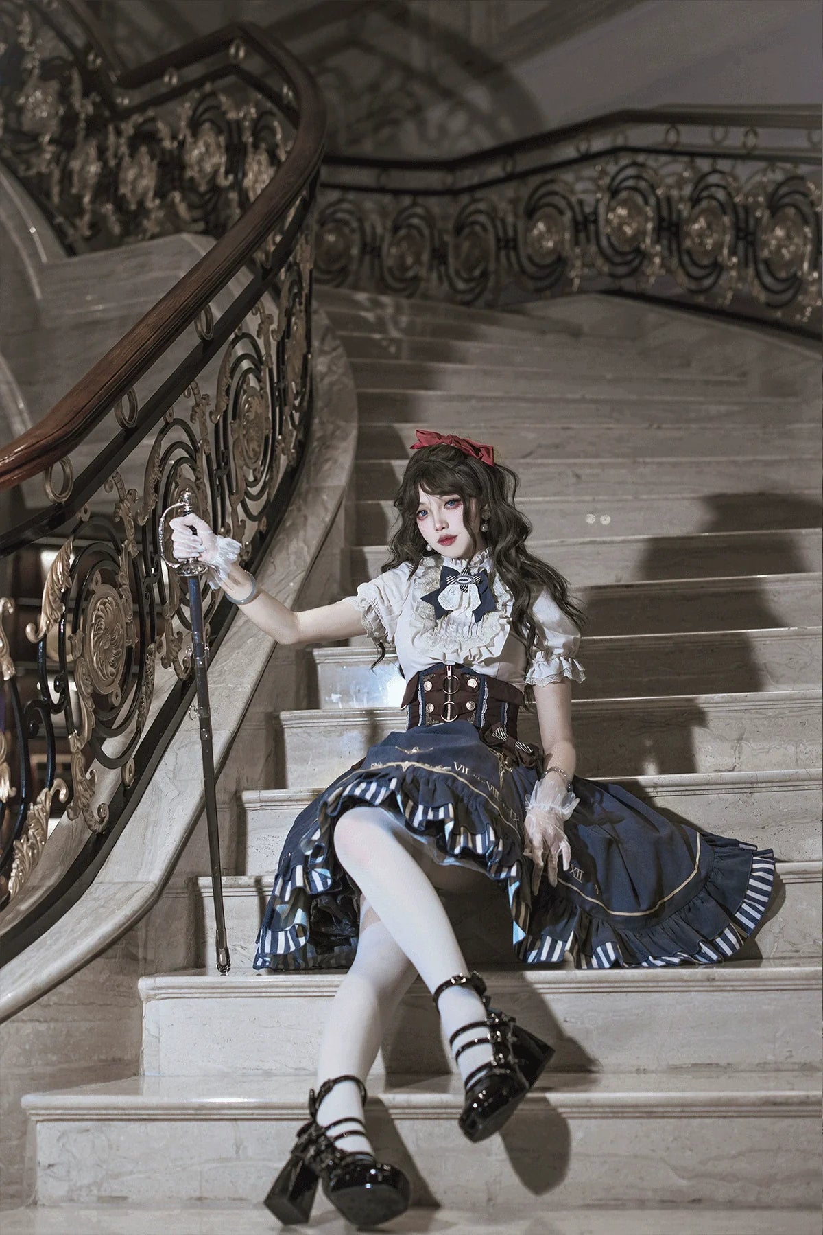 Gilded Pointer - Elegant Classic Lolita Skirt Suit - image 4