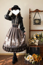 Demon Hunting Notes - Fishbone Gothic Lolita Skirt - image 16