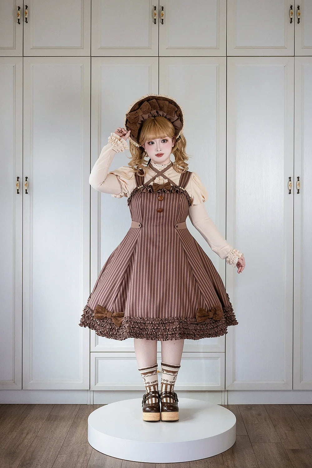 Classic Lolita JSK Customized Stripe Lolita Dress - image 33