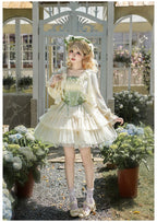 Lily of the Valley Whisper - Embroidered Classic Lolita Corset JSK Dress - image 20