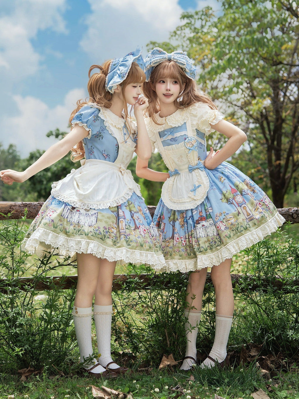 Pastoral Alice Lolita OP Dress and Accessories - image 11