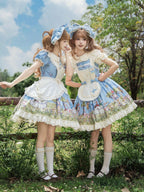Pastoral Alice Lolita OP Dress and Accessories - image 11