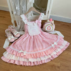 Sweet Bear - Kawaii Lolita JSK Dress Embroidery Flounce Hem - image 7