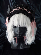 Black Wings Halloween Goth Lolita Hairband - image 24