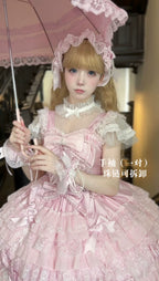 Love Descends - Wedding Lolita JSK Dress, White Blouse and Accessories - image 17