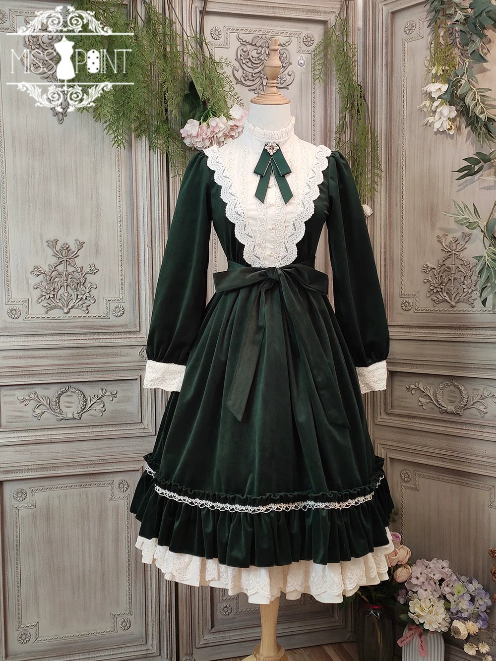 Vintage Elegant Velvet OP Dress - image 77