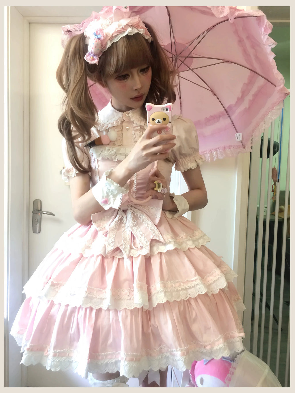 Otome Heart Cotton Old School Lolita JSK Dress Suit and Accessories - image 28