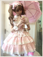 Otome Heart Cotton Old School Lolita JSK Dress Suit and Accessories - image 28