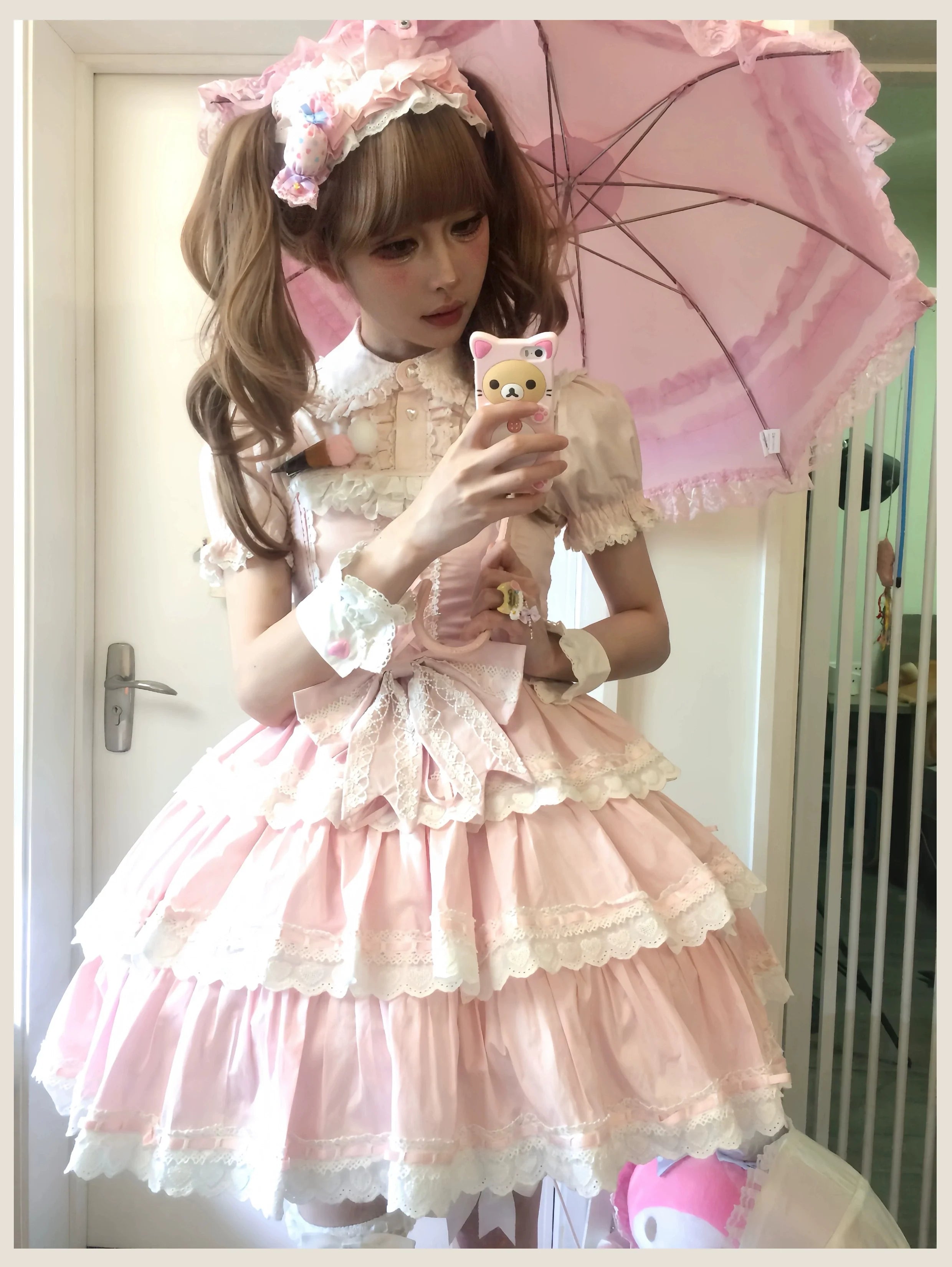 Otome Heart Cotton Old School Lolita JSK Dress Suit and Accessories - image 28