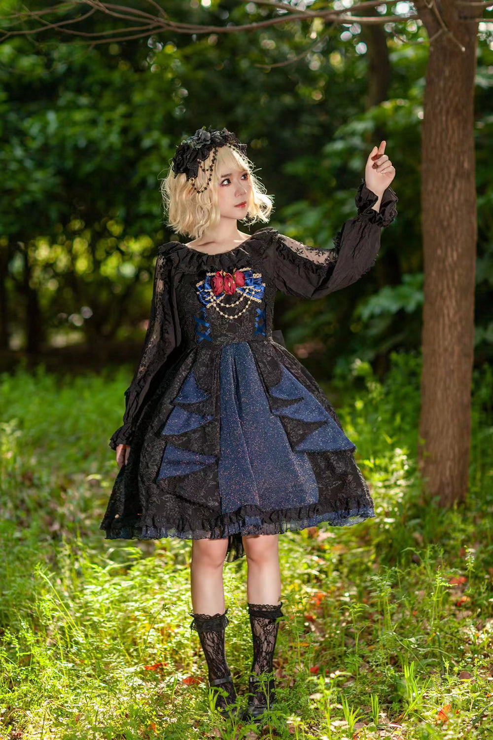 Singer - Lolita Plain Color JSK Dress - image 4