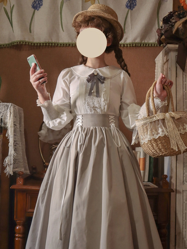 Countess's Autumn Tour - Retro Lolita Embroidery Long SK - image 4