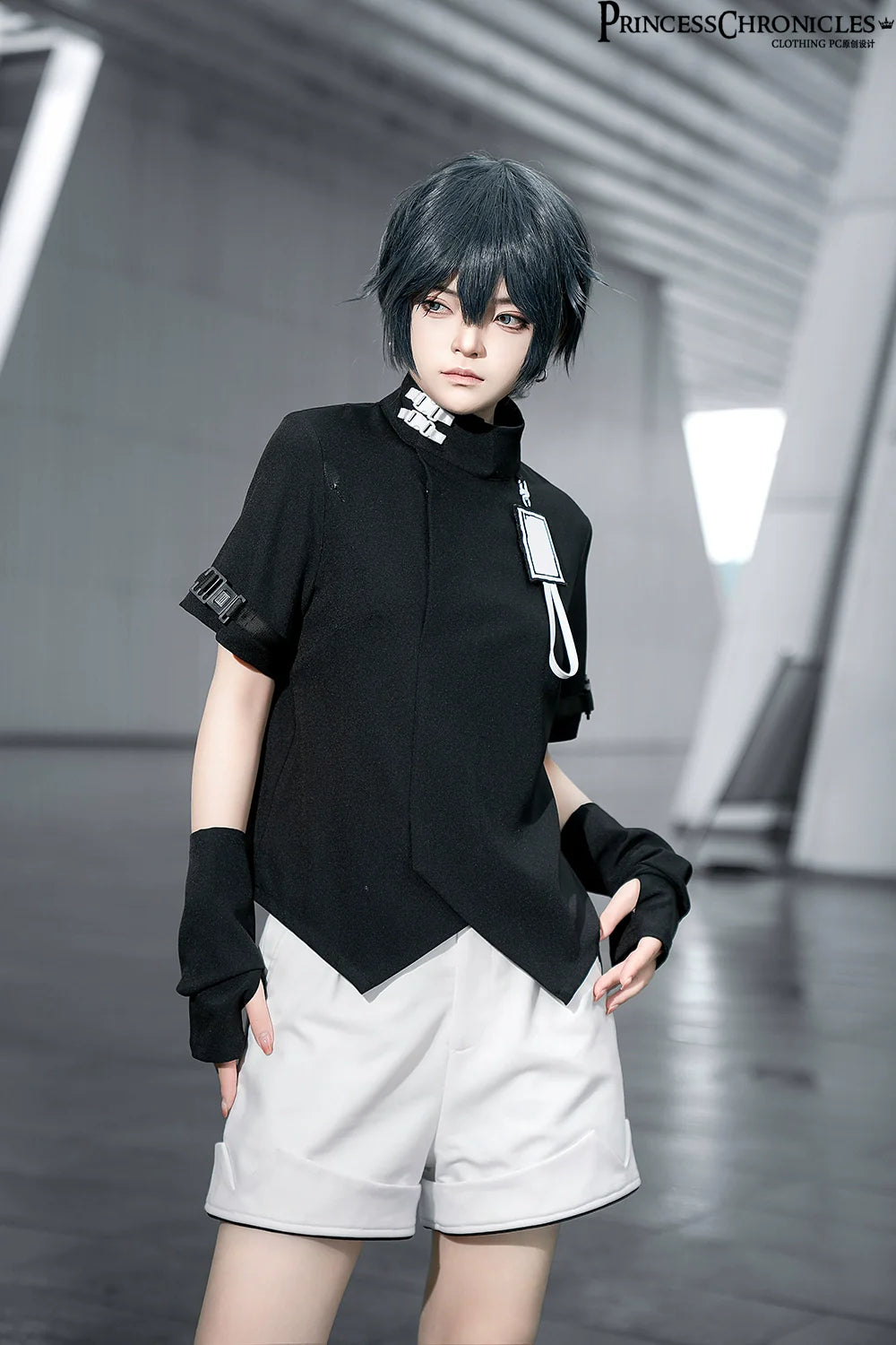 White Cat - Futuristic Style Cool Lolita Pants Suit With Cat Ear Coat - image 36