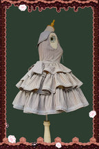 From Afar - Vintage Striped Peppy-Style Lolita JSK & Cape - image 22