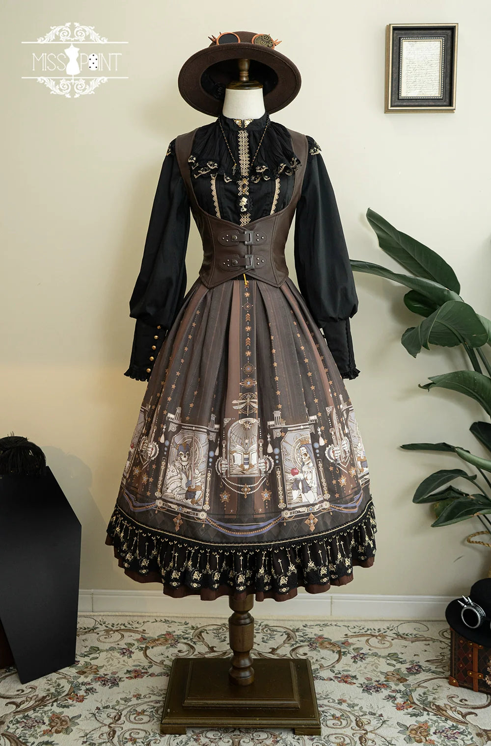 Demon Hunting Notes - Fishbone Gothic Lolita Skirt - image 51