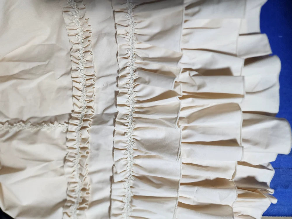Cotton Lolita Embroidered Petticoat, Rose Hem - image 8