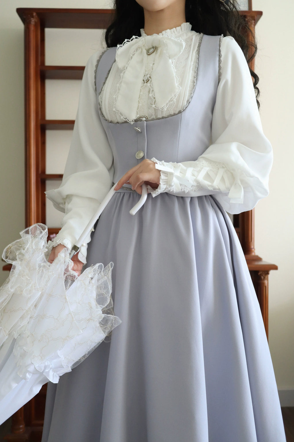 Sweet Wood Daily Lolita Blue Skirt, Jacket and Vest Coordinate - image 24