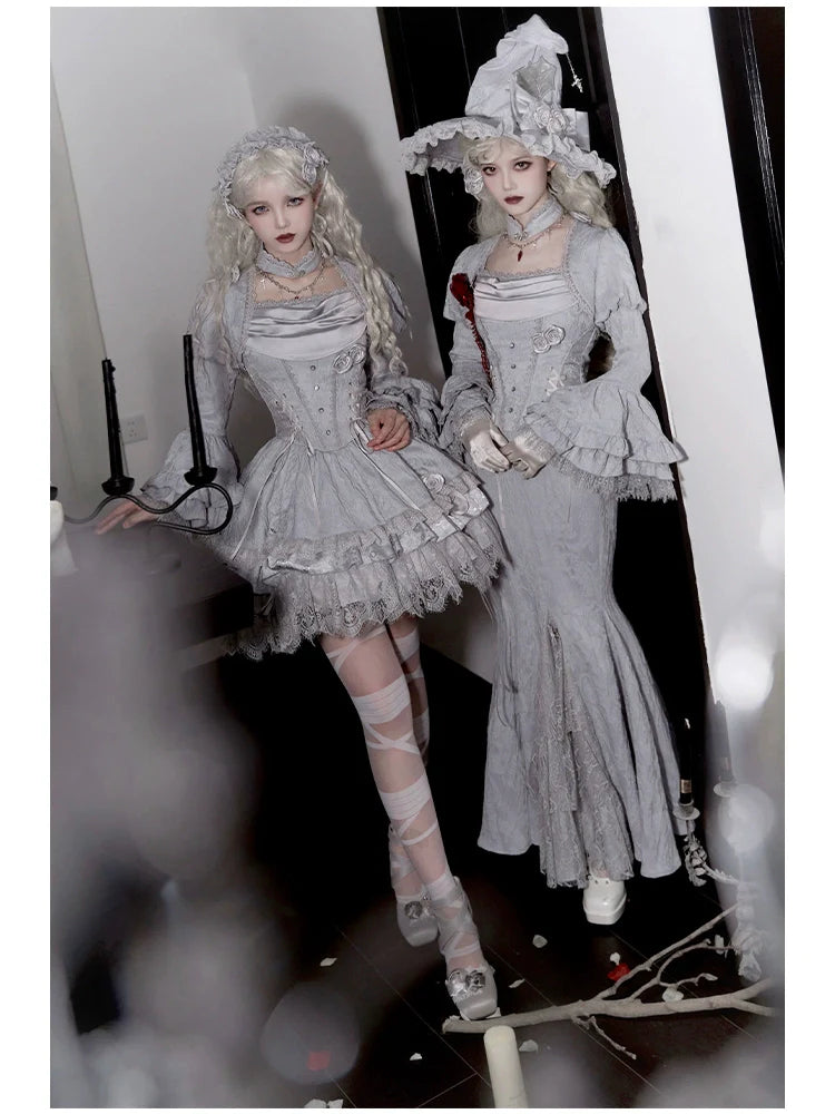 Twilight - Gothic Witch Lolita SK Suit Bodice Mermaid Dress - image 7