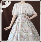 Sweetheart Curtain - Sweet Lolita Shawl Short Sleeve Lace Cardigan - image 3